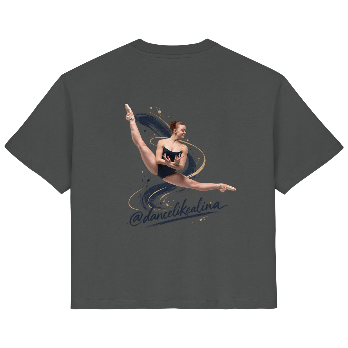 @dancelikealina Side Split Shirt  - Ladies Organic Shirt