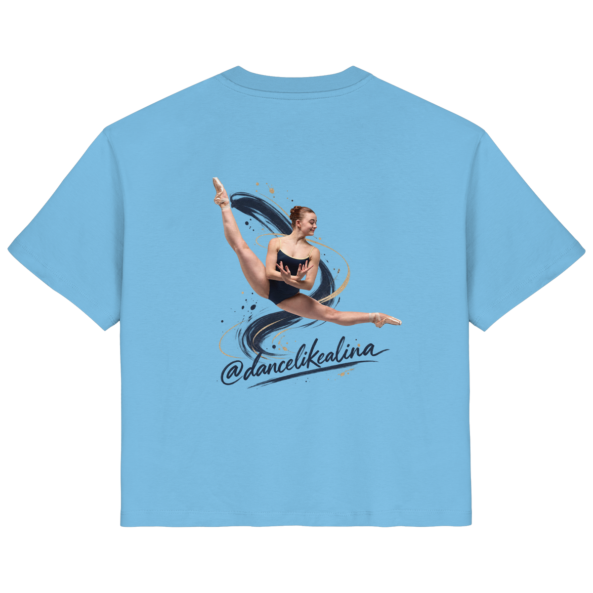 @dancelikealina Side Split Shirt  - Ladies Organic Shirt