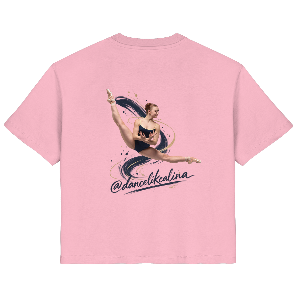 @dancelikealina Side Split Shirt  - Ladies Organic Shirt