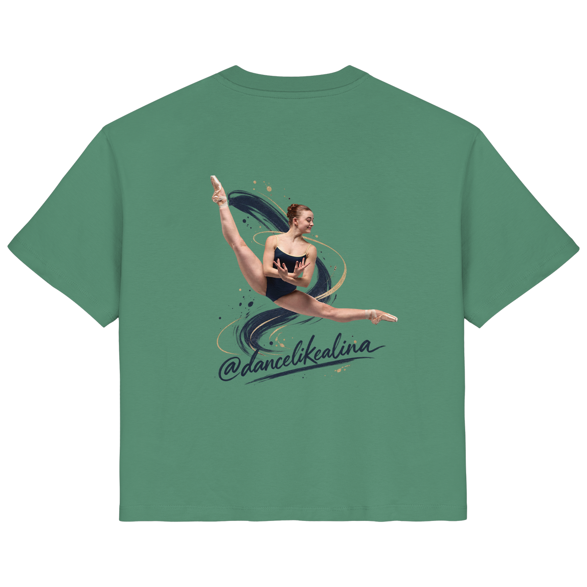 @dancelikealina Side Split Shirt  - Ladies Organic Shirt