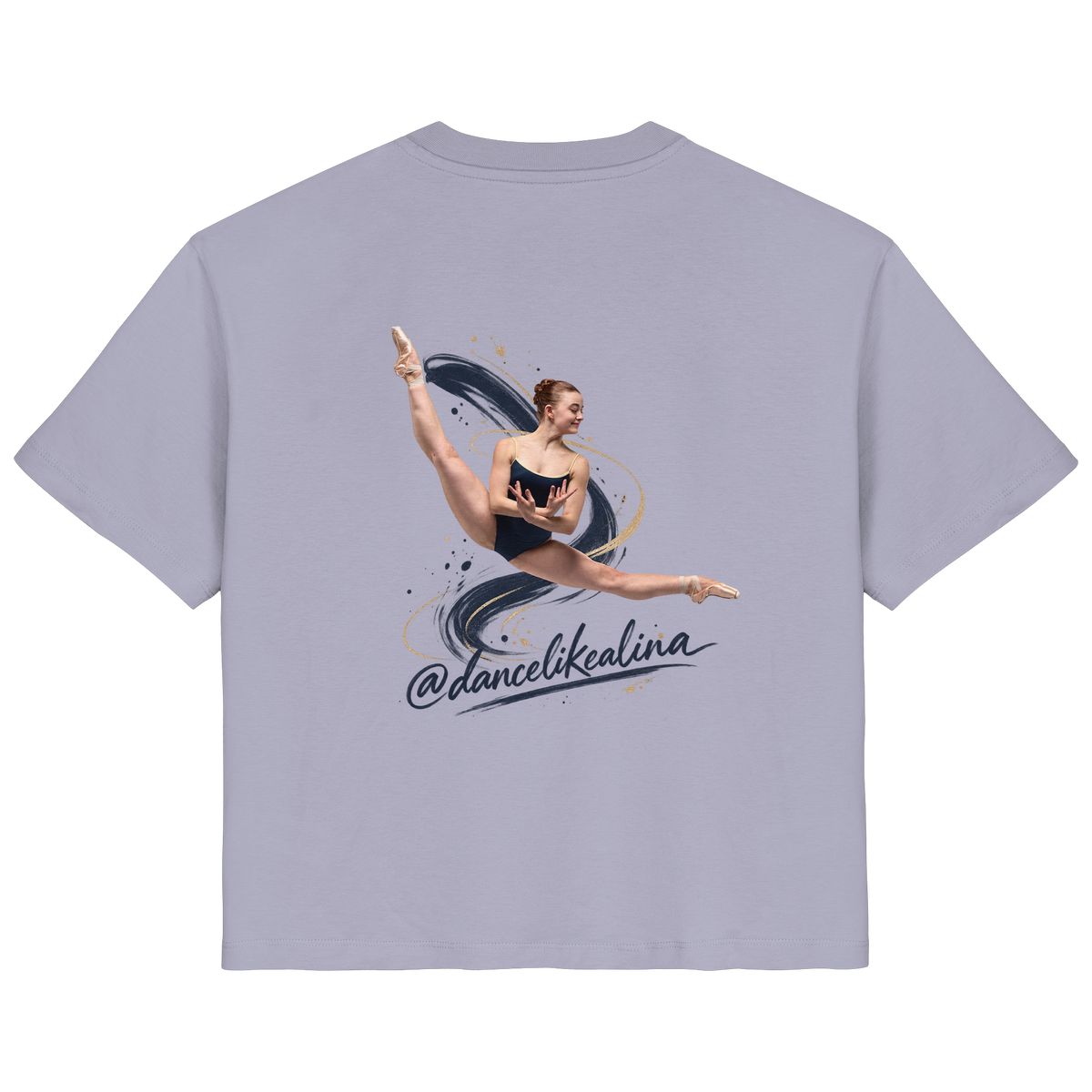 @dancelikealina Side Split Shirt  - Ladies Organic Shirt