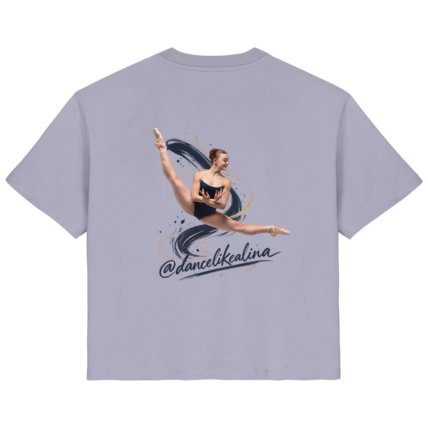 @dancelikealina Side Split Shirt  - Ladies Organic Shirt