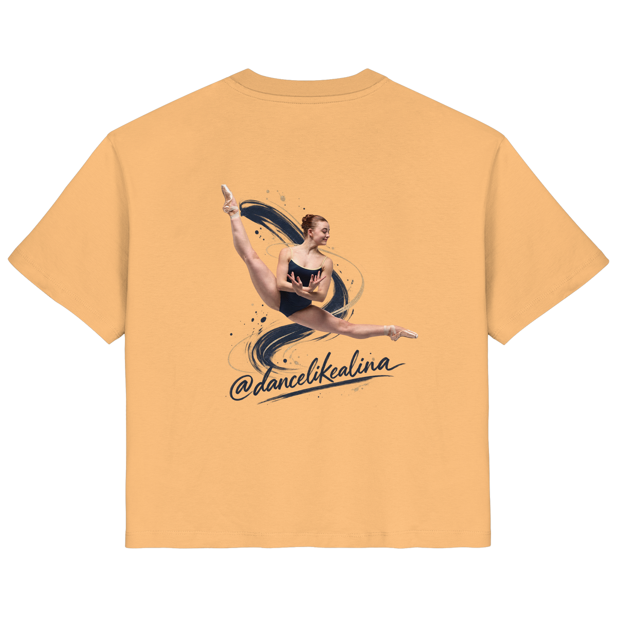 @dancelikealina Side Split Shirt  - Ladies Organic Shirt