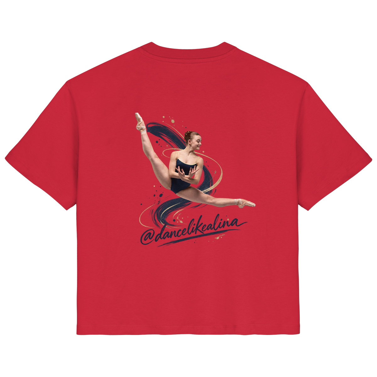 @dancelikealina Side Split Shirt  - Ladies Organic Shirt