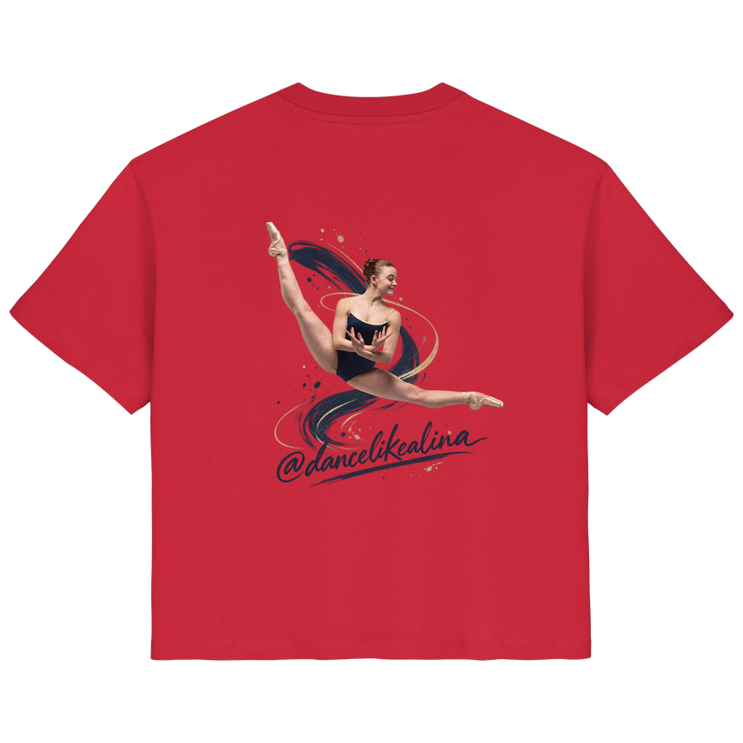 @dancelikealina Side Split Shirt  - Ladies Organic Shirt