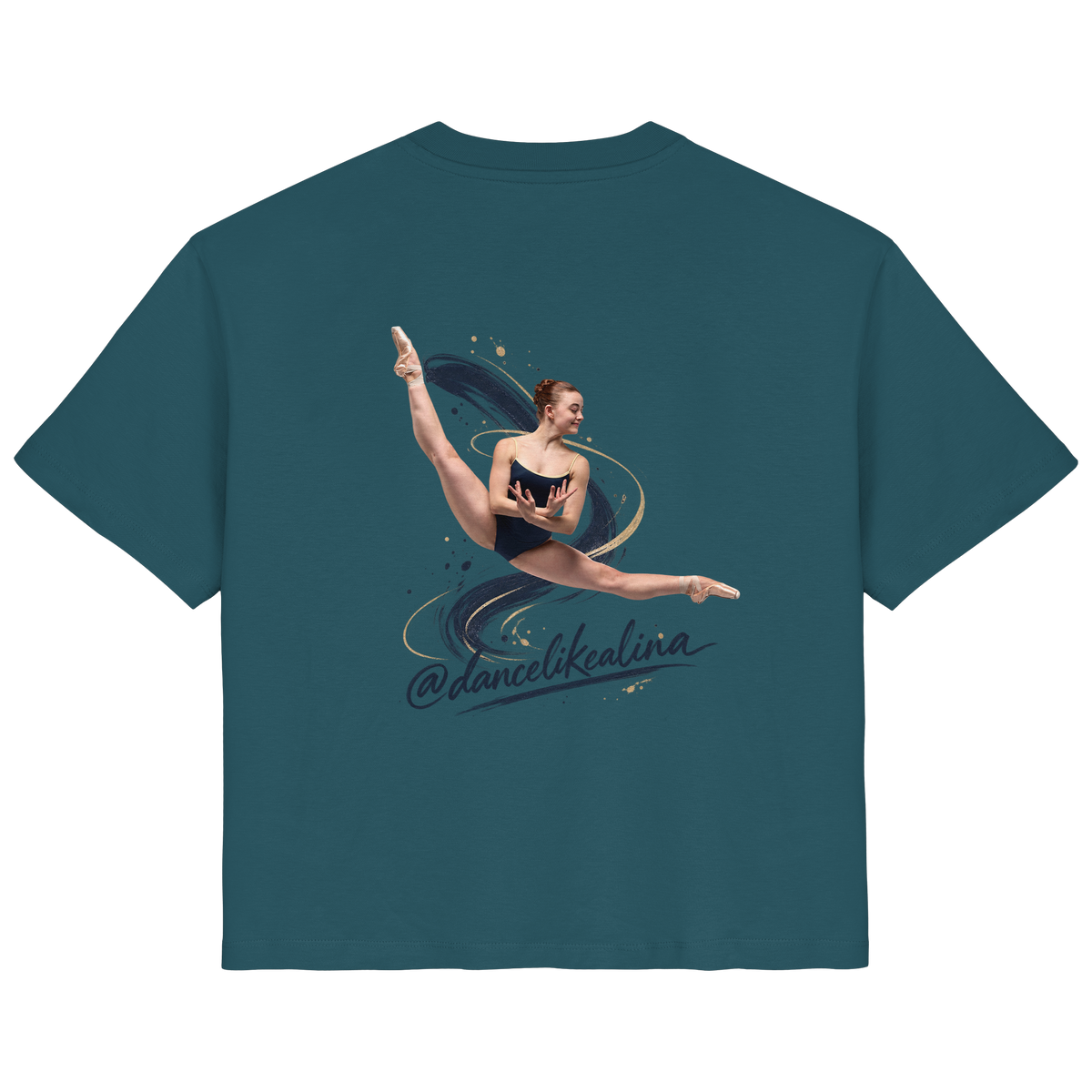@dancelikealina Side Split Shirt  - Ladies Organic Shirt