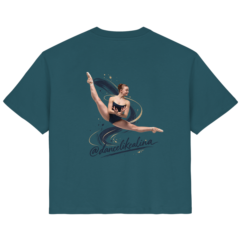 @dancelikealina Side Split Shirt  - Ladies Organic Shirt