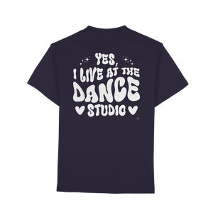 Dancer T-shirt - Yes I live at the dance studio - Unisex - Tanz T-shirt
