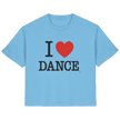 Ballet T-shirt -I love dance - Unisex - Tanz T-shirt Slim  - Ladies Organic Shirt