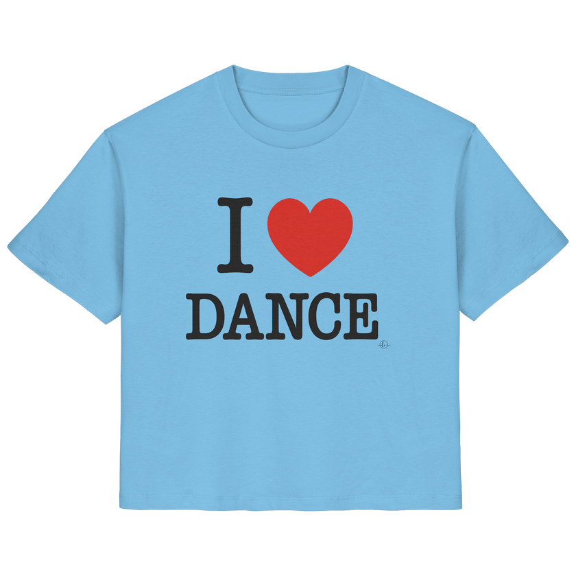 Ballet T-shirt -I love dance - Unisex - Tanz T-shirt Slim  - Ladies Organic Shirt