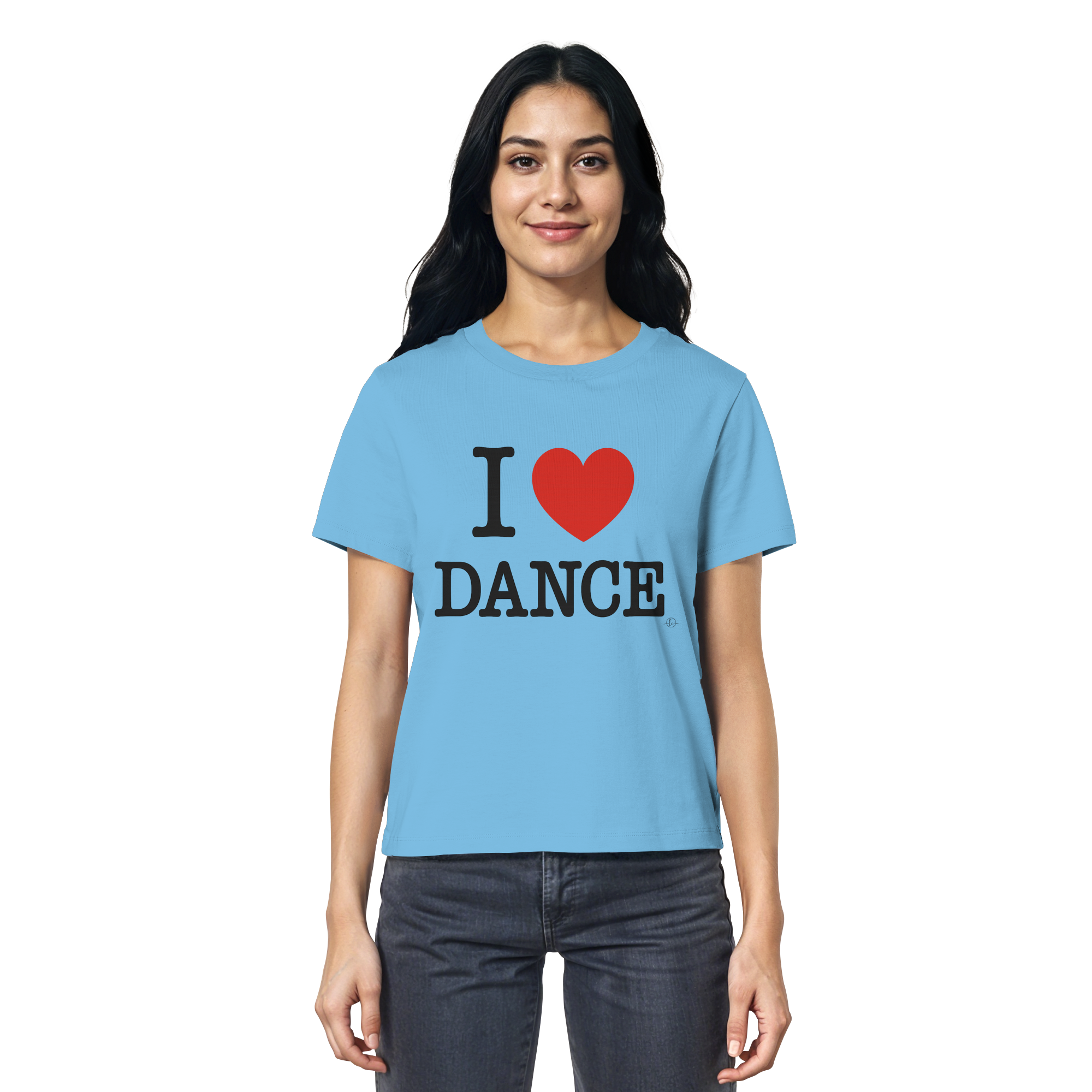 Ballet T-shirt -I love dance - Unisex - Tanz T-shirt Slim  - Ladies Organic Shirt