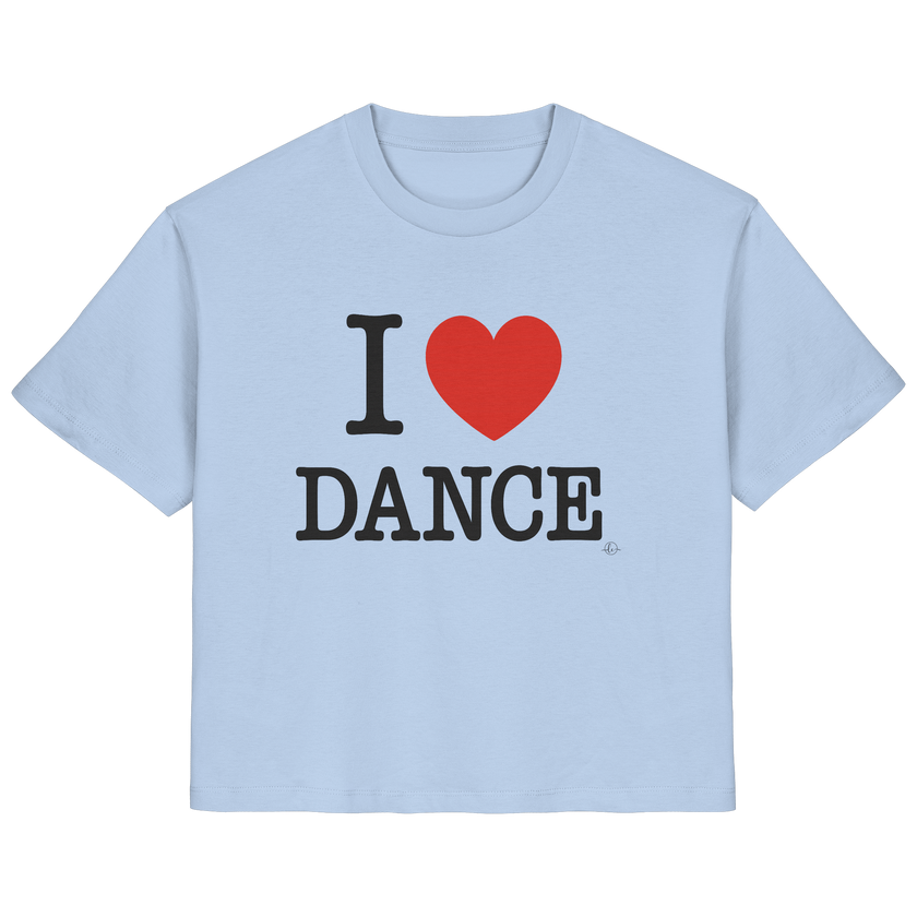 Ballet T-shirt -I love dance - Unisex - Tanz T-shirt Slim  - Ladies Organic Shirt