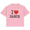 Ballet T-shirt -I love dance - Unisex - Tanz T-shirt Slim  - Ladies Organic Shirt