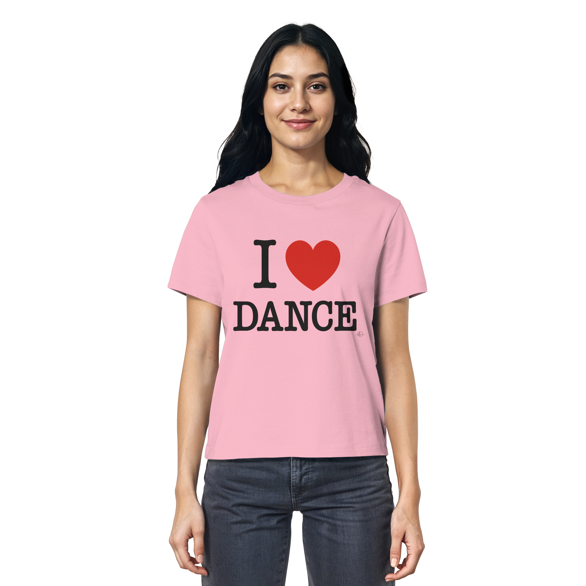 Ballet T-shirt -I love dance - Unisex - Tanz T-shirt Slim  - Ladies Organic Shirt