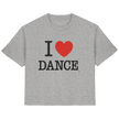 Ballet T-shirt -I love dance - Unisex - Tanz T-shirt Slim  - Ladies Organic Shirt