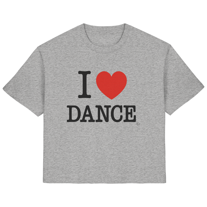 Ballet T-shirt -I love dance - Unisex - Tanz T-shirt Slim  - Ladies Organic Shirt