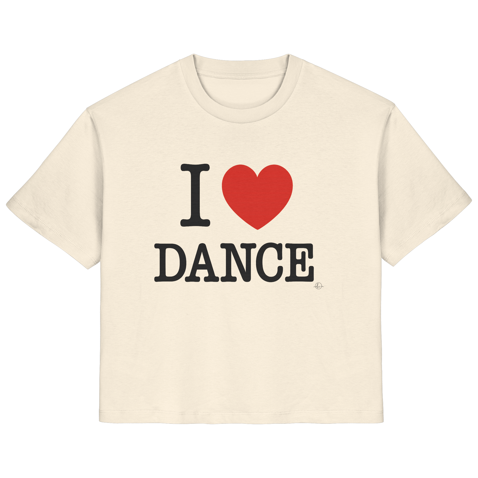 Ballet T-shirt -I love dance - Unisex - Tanz T-shirt Slim  - Ladies Organic Shirt