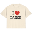 Ballet T-shirt -I love dance - Unisex - Tanz T-shirt Slim  - Ladies Organic Shirt