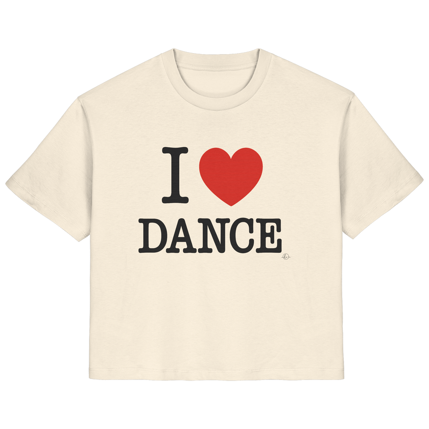 Ballet T-shirt -I love dance - Unisex - Tanz T-shirt Slim  - Ladies Organic Shirt