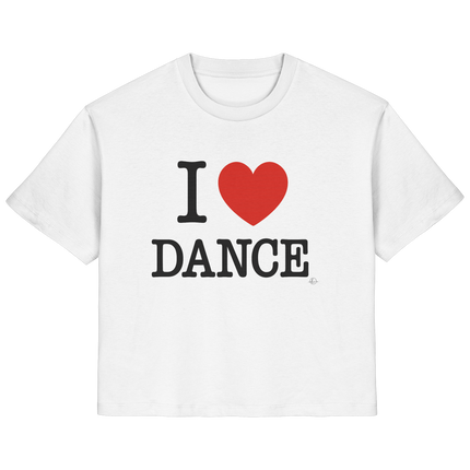 Ballet T-shirt -I love dance - Unisex - Tanz T-shirt Slim  - Ladies Organic Shirt