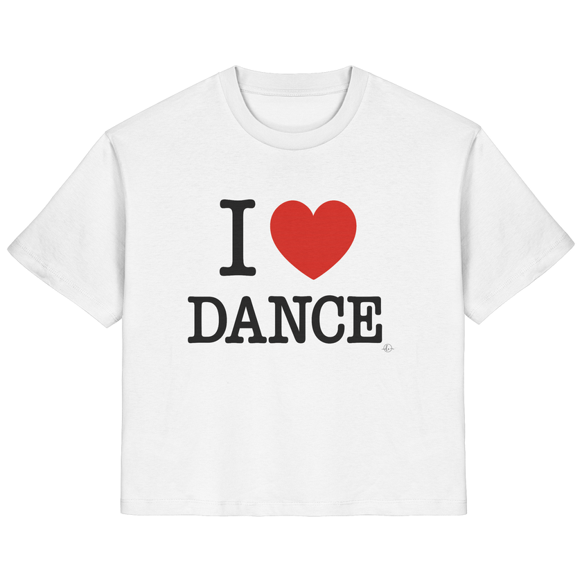 Ballet T-shirt -I love dance - Unisex - Tanz T-shirt Slim  - Ladies Organic Shirt